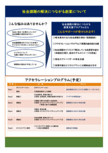 R4 社会課題の解決につながる創業支援プログラム リーフレット