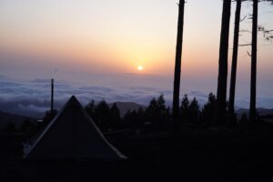 TENKU CAMP BASE 奥武蔵　雲海_日の出_キャンプ